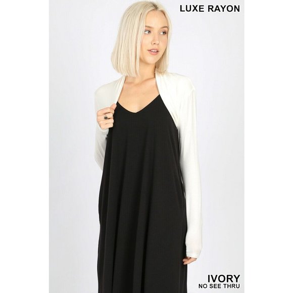 Zenana Bolero Cardigan Super Soft Long Sleeve - Picture 8 of 10